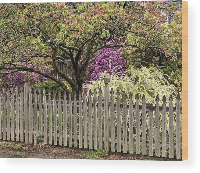 East Dover Vermont Wood Print featuring the photograph Spring Colors #1 by Tom Singleton
