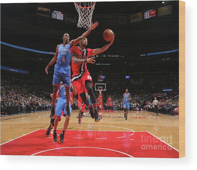 Trey Burke Wood Print featuring the photograph Trey Burke by Ned Dishman