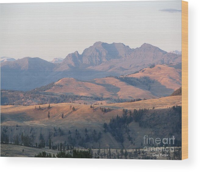 Patzer Wood Print featuring the photograph Peace and Quiet by Greg Patzer