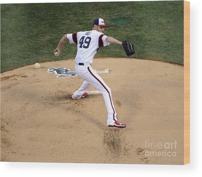 People Wood Print featuring the photograph Chris Sale by David Banks