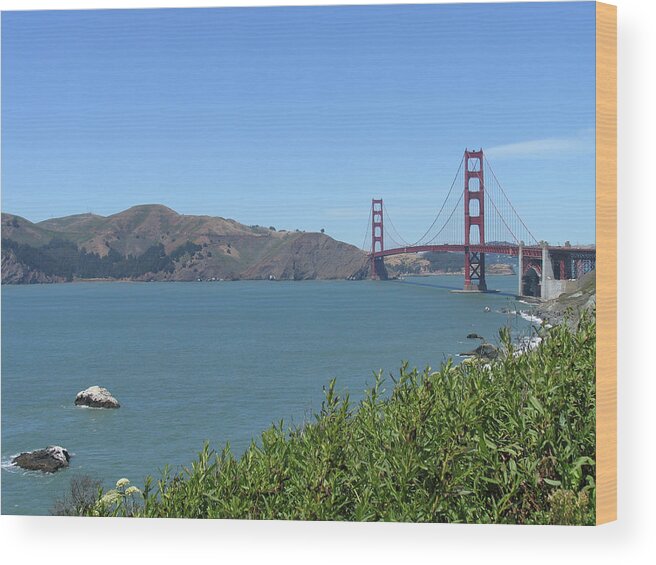 Golden Gate Bridge Wood Print featuring the photograph Golden Gate Bridge #1 by Mark Norman