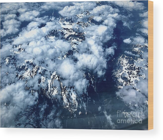 Apple Iphone 7 Plus Wood Print featuring the photograph 3025DXO British Columbia Canada landscape from the sky by Amyn Nasser Photographer