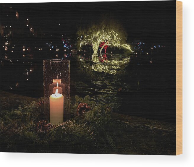 Brookgreen Gardens Wood Print featuring the photograph Brookgreen Gardens Festival of a Thousand Candles #9 by Dawna Moore Photography