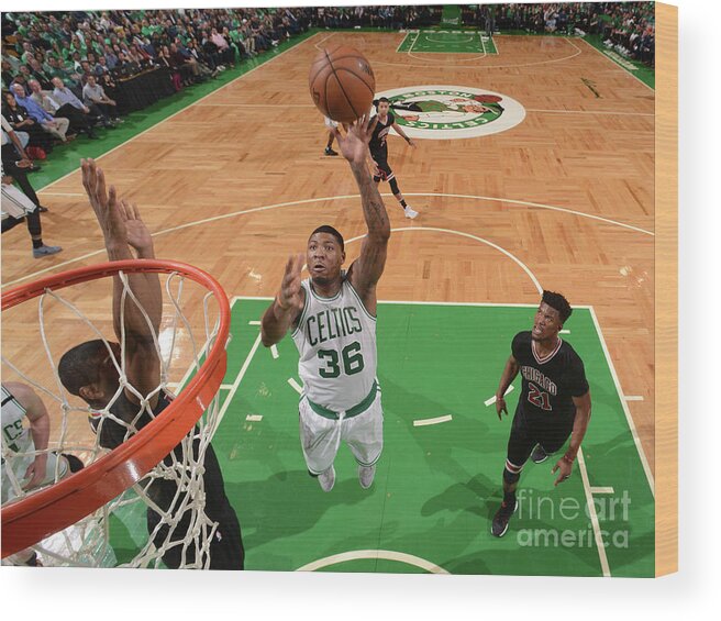 Marcus Smart Wood Print featuring the photograph Marcus Smart #9 by Brian Babineau