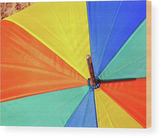 Umbrella Wood Print featuring the photograph A View from the Summer Sky by Rick Locke - Out of the Corner of My Eye