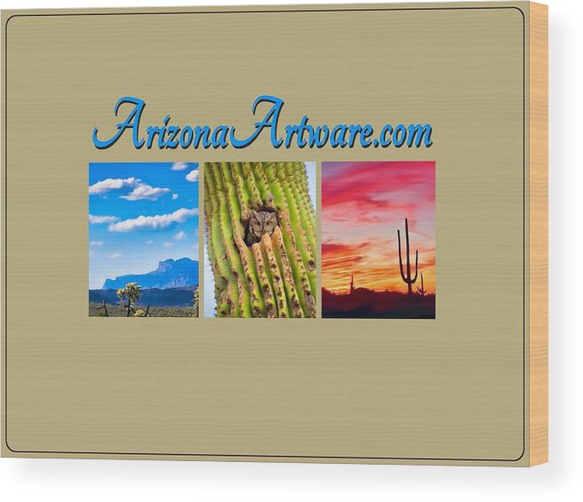 Icon Wood Print featuring the photograph Arizona Artware by Judy Kennedy