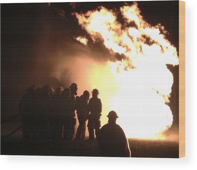 Fire Wood Print featuring the photograph Bravery by Lee Darnell