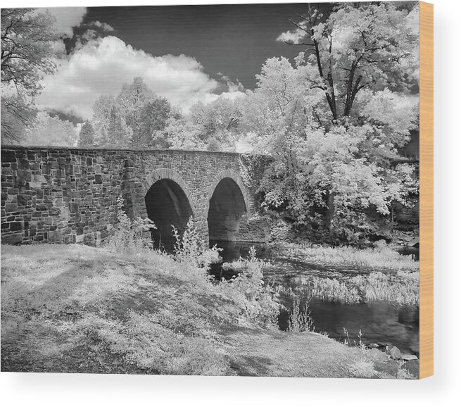 Manassas National Battlefield Wood Print featuring the photograph Bull Run Stone Bridge by Art Cole