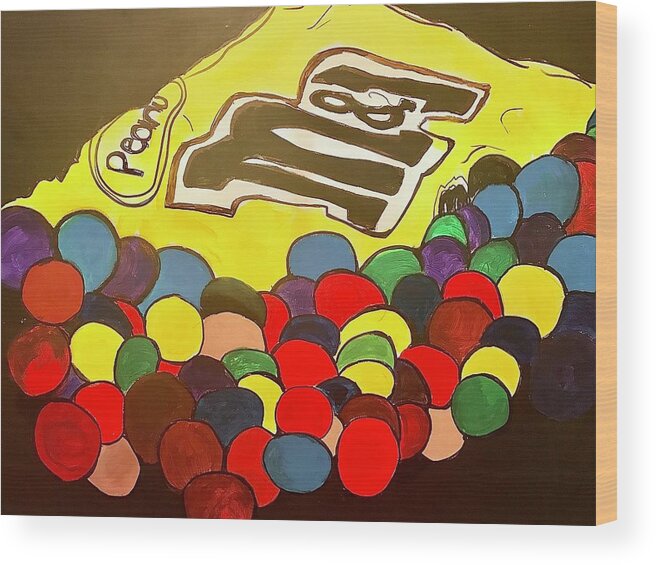  Wood Print featuring the painting Candy by Angie ONeal
