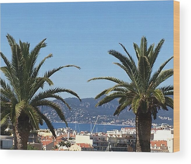 Cannes Wood Print featuring the photograph Cannes du Montfleury by Medge Jaspan