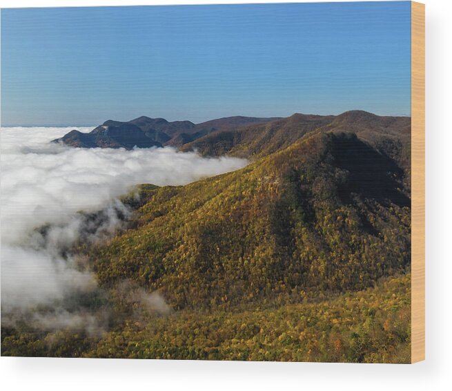 South Carolina Wood Print featuring the photograph Cesar's Head Vista by Jim Miller