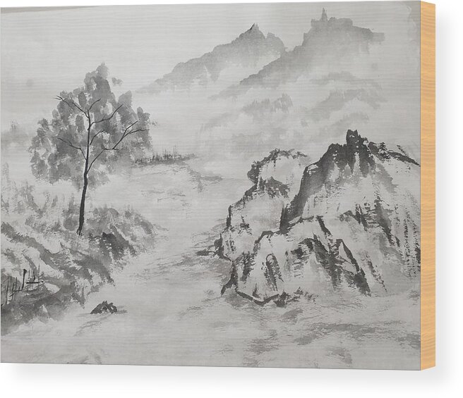 Chinese ink painting works by Hsu Wei-hua