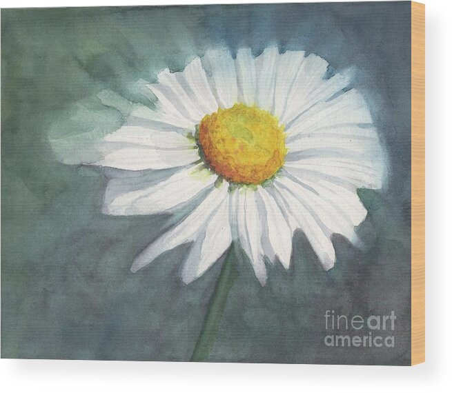 Daisy Wood Print featuring the painting Daisy by Vicki B Littell