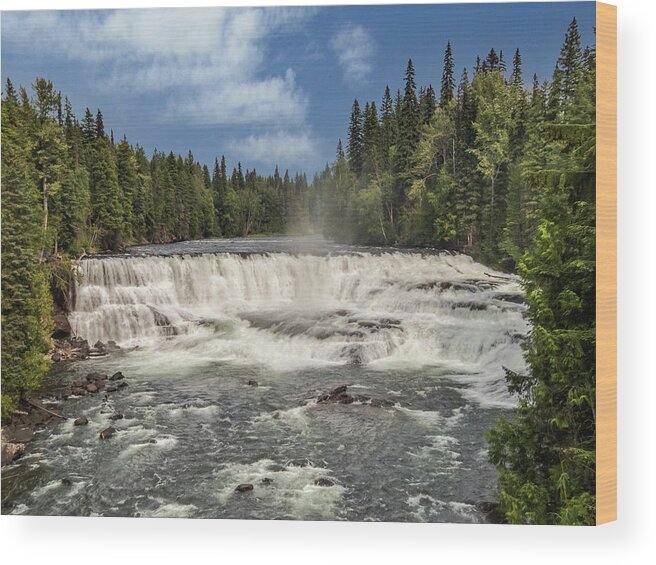 Waterfall Wood Print featuring the photograph Dawson Falls, British Columbia by Patti Deters