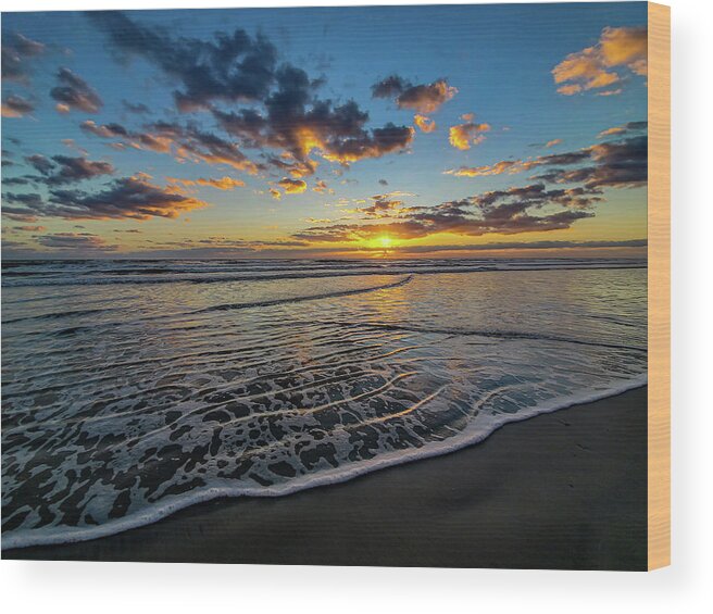 Daytona Beach Wood Print featuring the photograph Daytona Mornings by Susie Loechler