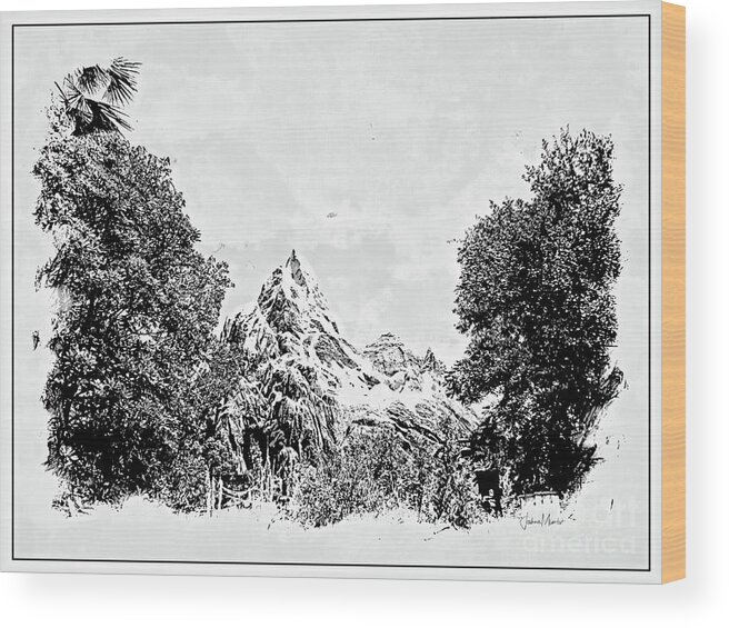 Expedition Everest Wood Print featuring the photograph Disney Expedition Everest by FineArtRoyal Joshua Mimbs