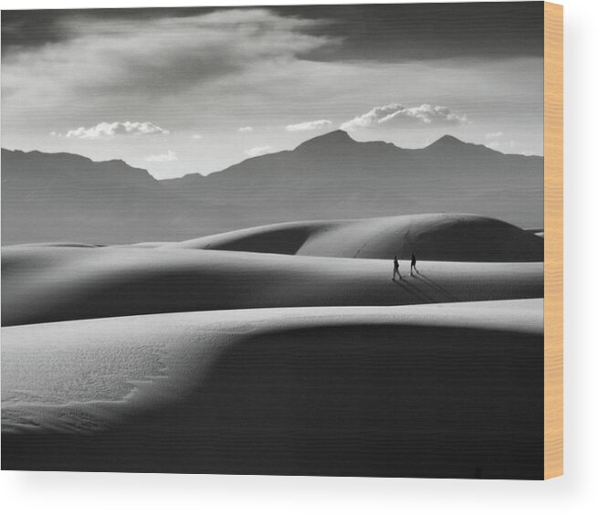 New Mexico Wood Print featuring the photograph Each Their Own Path by Mark Gomez