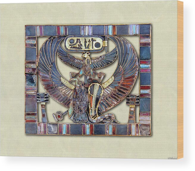 Egyptian Amulet Wood Print featuring the photograph Egyptian Amulet by Weston Westmoreland