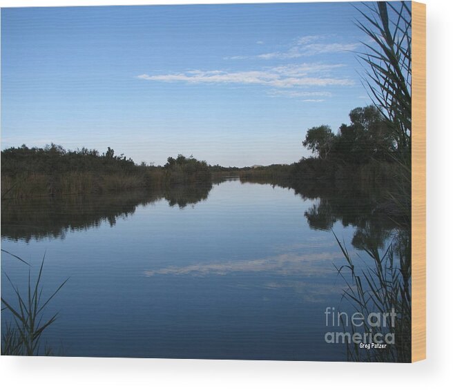 Patzer Wood Print featuring the photograph Enjoy by Greg Patzer