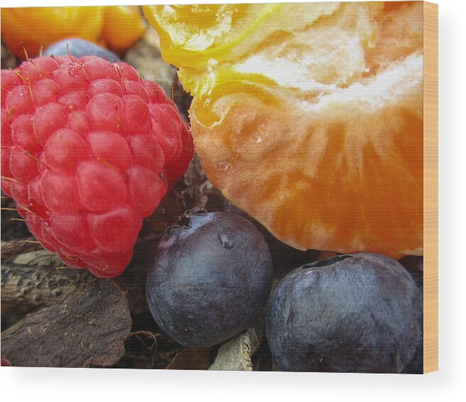 Blueberries Wood Print featuring the photograph Fruit, Still Life by W Craig Photography