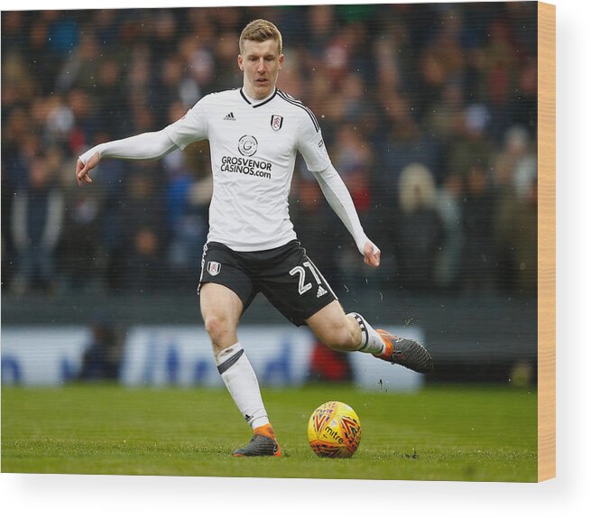 Craven Cottage Wood Print featuring the photograph Fulham v Queens Park Rangers - Sky Bet Championship by Julian Finney