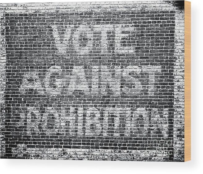 Prohibition. 20s Wood Print featuring the painting Funny Roaring Twenties No Prohibition Roaring 20s Gift Vote Against Prohibition Sign by Tony Rubino