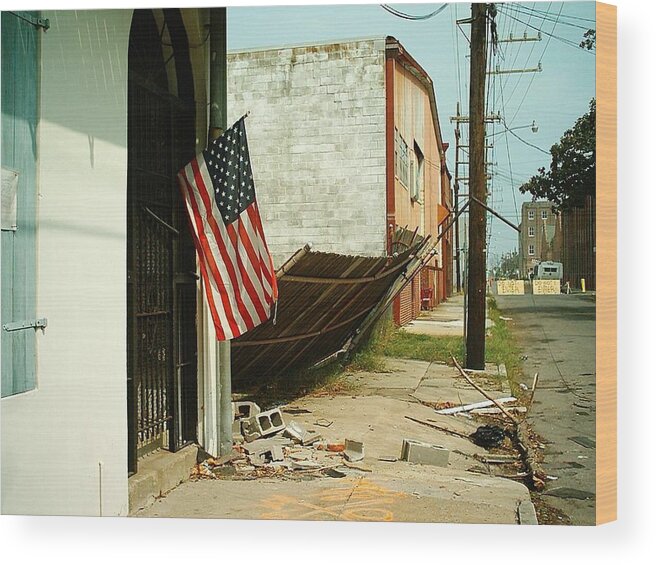 New Orleans Wood Print featuring the photograph Hurricane Katrina Series - 27 by Christopher Lotito