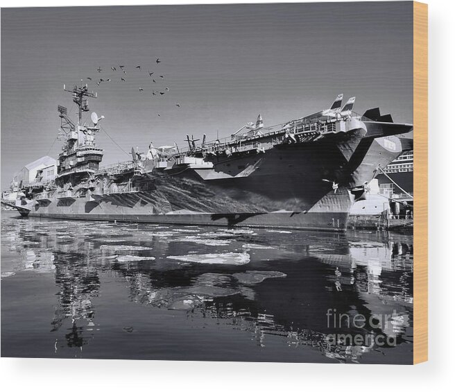 Intrepid Wood Print featuring the photograph Intrepid by PatriZio M Busnel