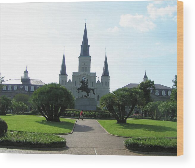 Jackson Square Wood Print featuring the photograph Jackson Square by Heather E Harman