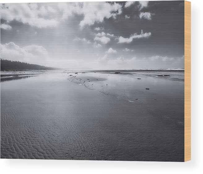 Tofino Wood Print featuring the photograph Just Me and the Sea by Allan Van Gasbeck