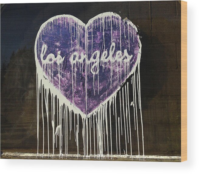 Los Angeles Wood Print featuring the photograph Love Los Angeles by Chris Goldberg