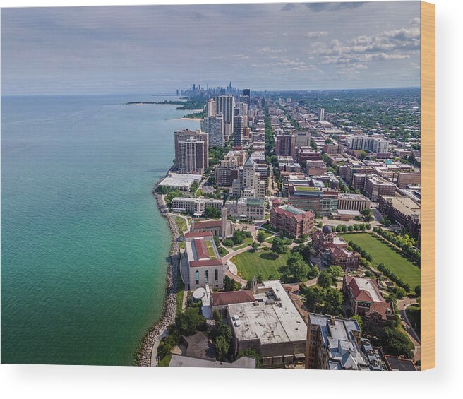 Loyola Wood Print featuring the photograph Loyola University Chicago - 2 by Bobby K