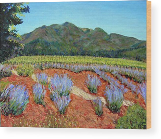 Affair Wood Print featuring the painting Napa by Nancy Shuler