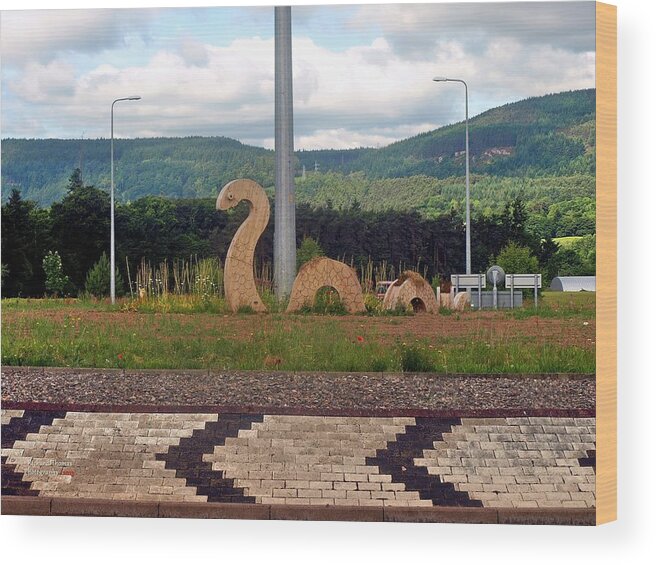 Nessie Wood Print featuring the photograph Nessie Sculpture by Richard Thomas