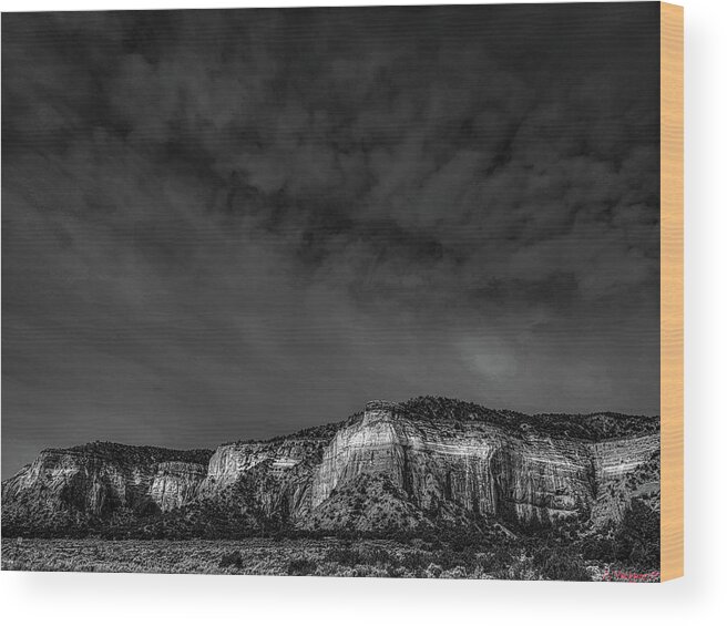 New Wood Print featuring the photograph New Mexico Mountains by Rene Vasquez