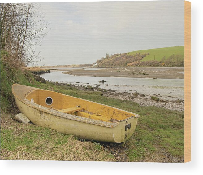 Newport Wood Print featuring the photograph Beached by Average Images