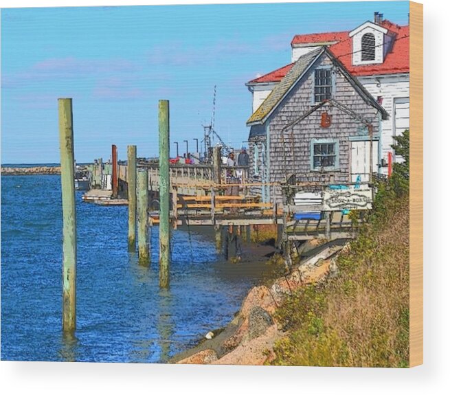 Martha's Vineyard Wood Print featuring the photograph October on the Vineyard by Susan Allen