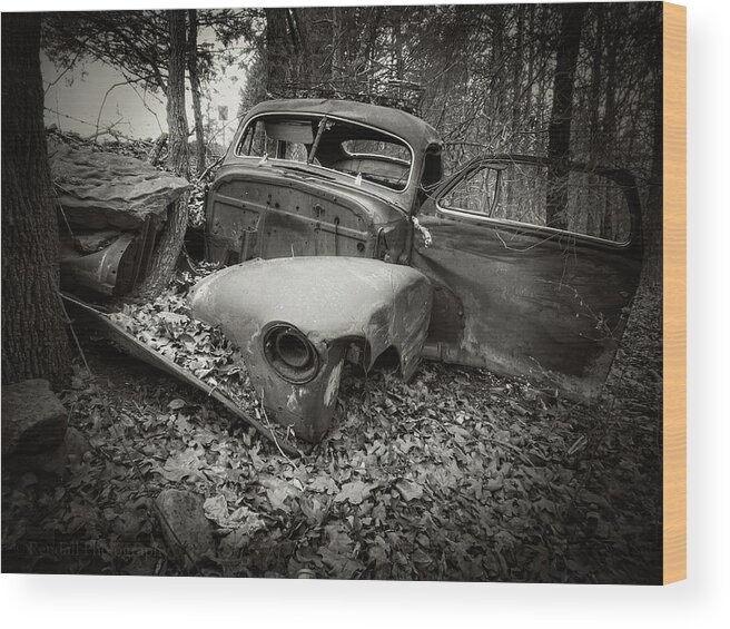Blackandwhite Wood Print featuring the photograph Oh the Stories by Pam Rendall