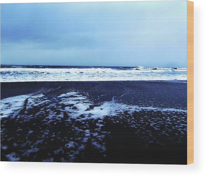 Ocean Wood Print featuring the photograph Pacific Seascape by Melinda Firestone-White