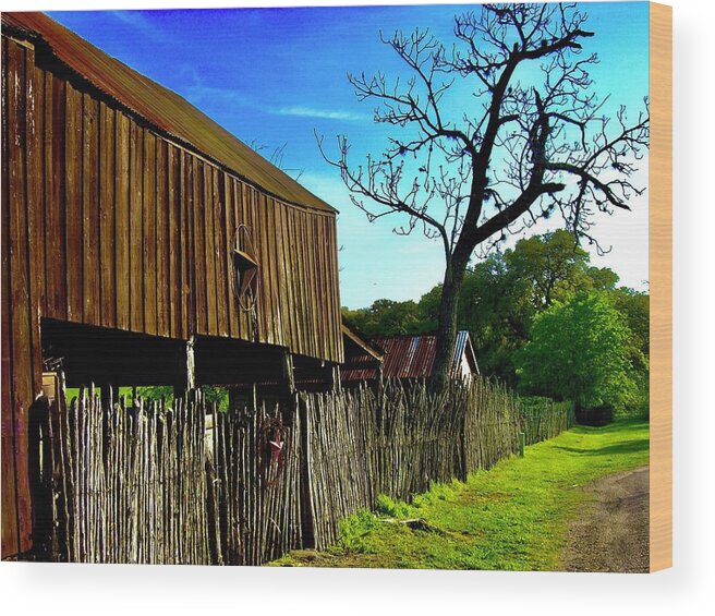 Ranch Wood Print featuring the photograph Ranch Road by Tanya White