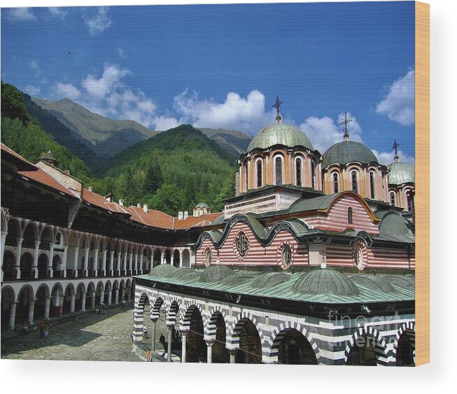  Wood Print featuring the photograph Rila Monastery by Annamaria Frost