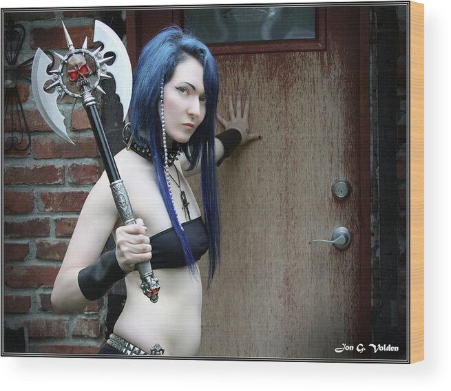 Fantasy Wood Print featuring the photograph Rogue with Crude Lockpick by Jon Volden