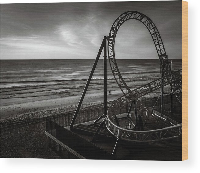  Wood Print featuring the photograph Roller Coaster by Steve Stanger