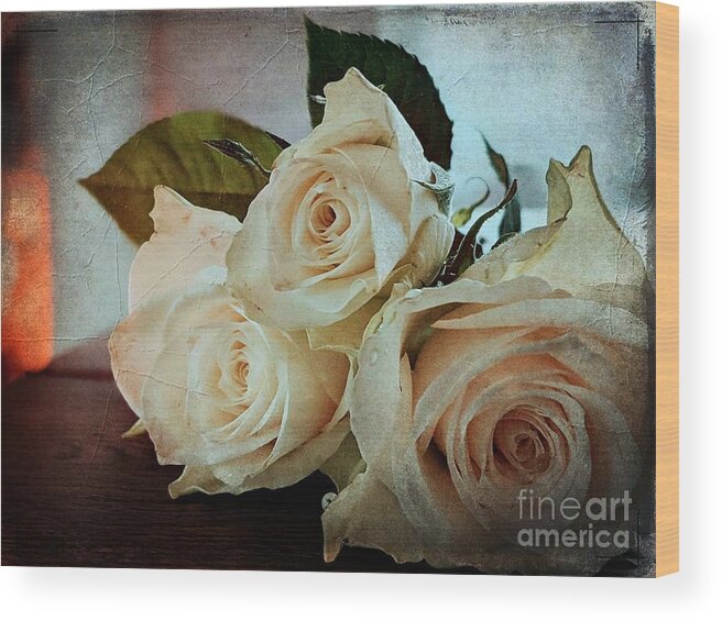 Roses Wood Print featuring the photograph Roses by Claudia Zahnd-Prezioso
