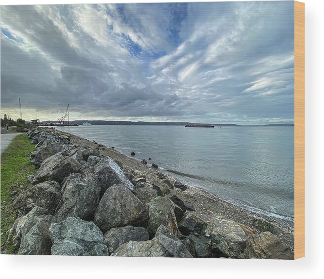 Park Wood Print featuring the photograph Seaside Park by Anamar Pictures
