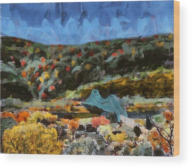 Sewickley Wood Print featuring the mixed media Sewickley Valley by Christopher Reed