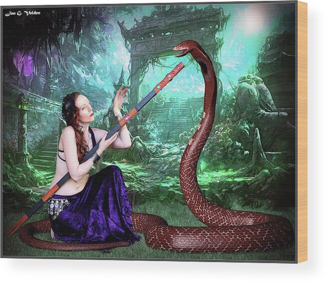  Sorceress Wood Print featuring the photograph Snake Charmer by Jon Volden
