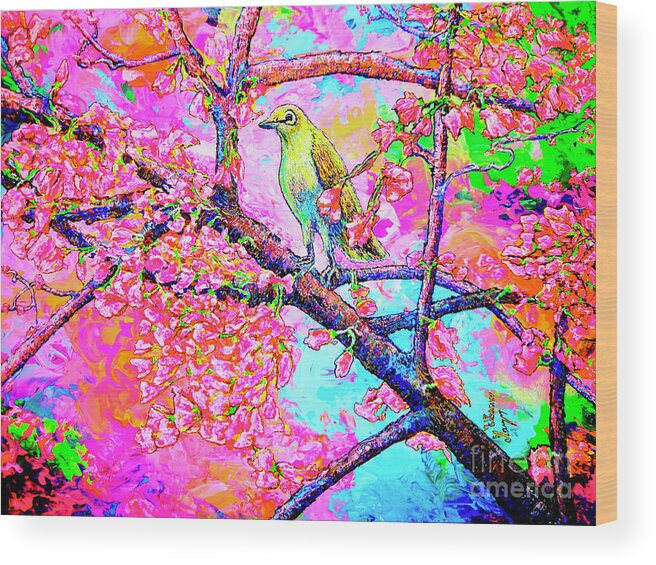Spring Wood Print featuring the painting Spring Time by Viktor Lazarev