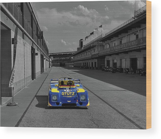  Wood Print featuring the photograph Stutz Racing by Josh Williams