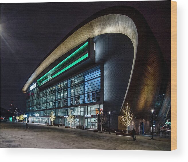 Milwaukee Downtown Wood Print featuring the photograph Swoosh by Kristine Hinrichs